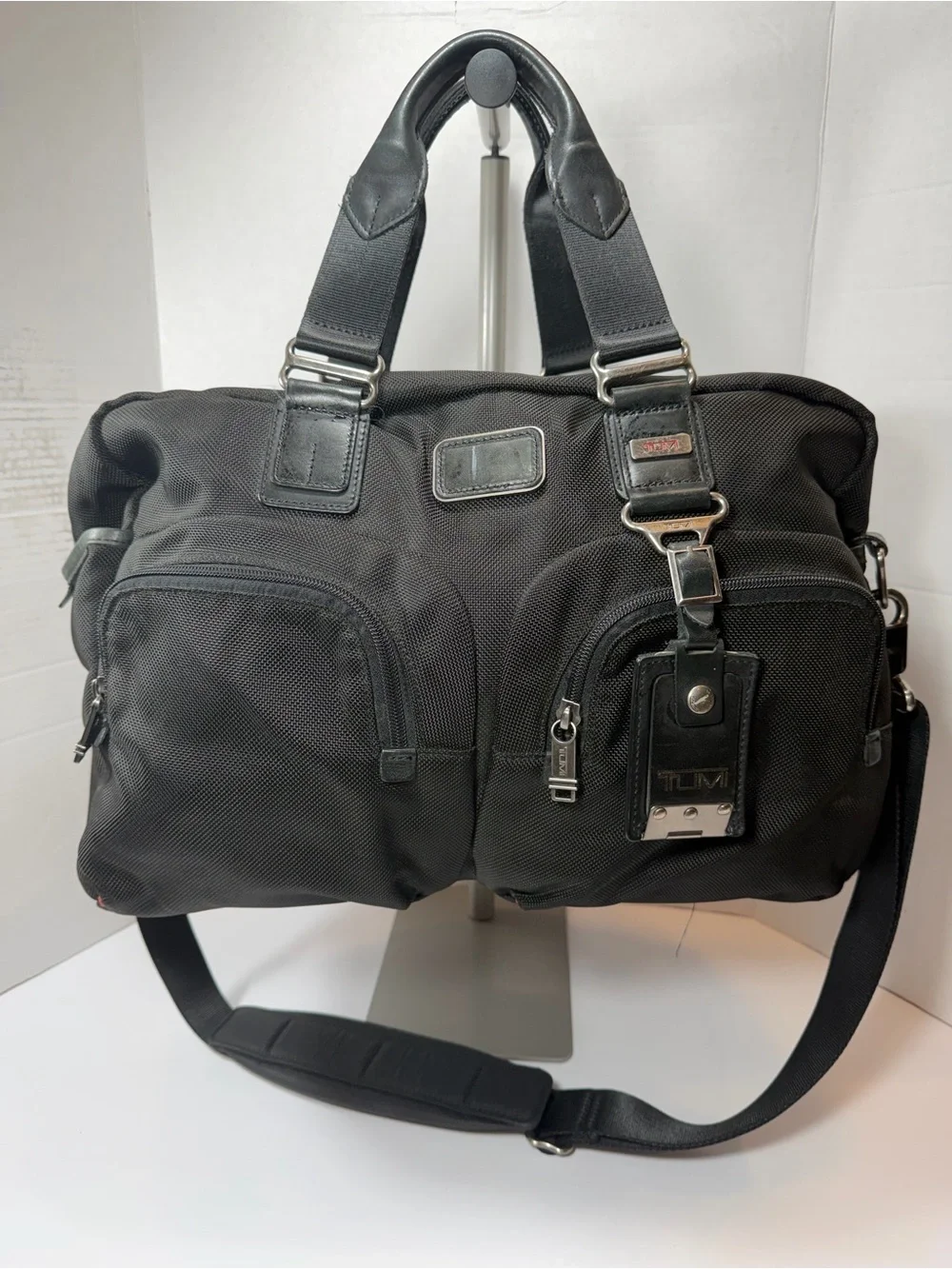TUMI Alpha Bravo Everett Essential Tote Bag Black Nylon Leather 22340DH 064366d
